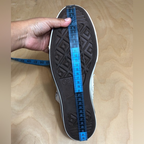 JW Anderson White Converse Edition Grid Logo Sneakers Unisex Size 12. - Picture 12 of 13